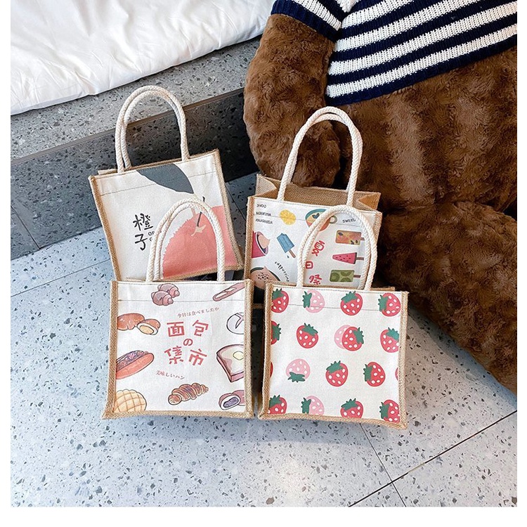 Túi Tote Vải Bố, Túi Cói Mini Đựng Đồ Thời Trang Cho Phái Nữ - Túi Vải Canvas