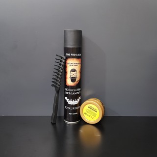 COMBO GÔM XỊT TÓC THE PRO LOCK 420 ML + Sáp Vuốt Tóc Nam