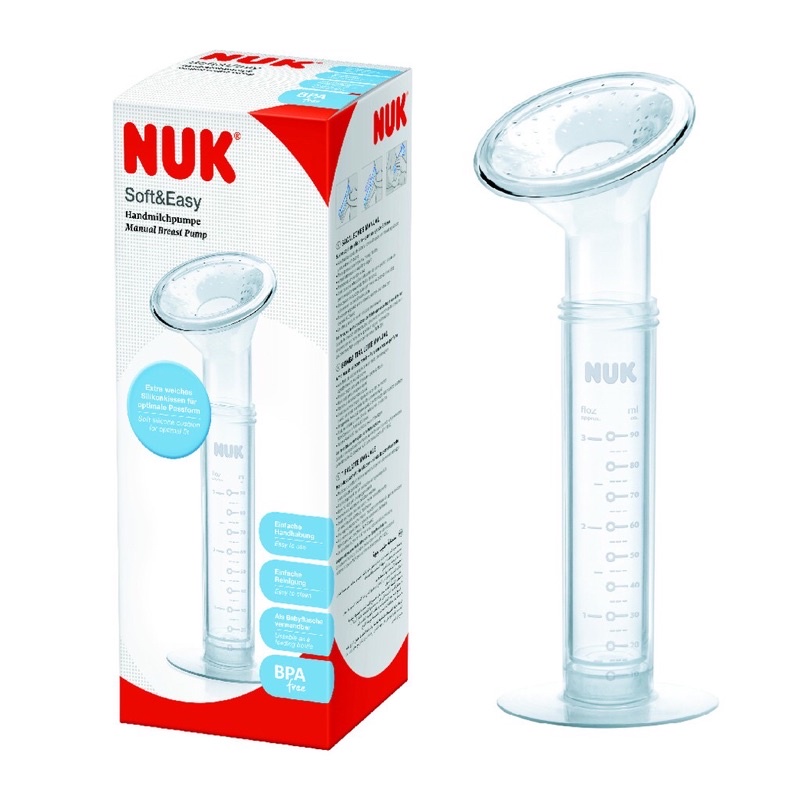 Xi lanh nhựa hút sữa bằng tay Nuk -Đức