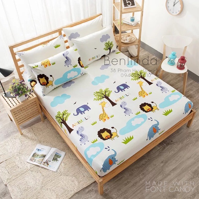 Set ga gối cotton lụa