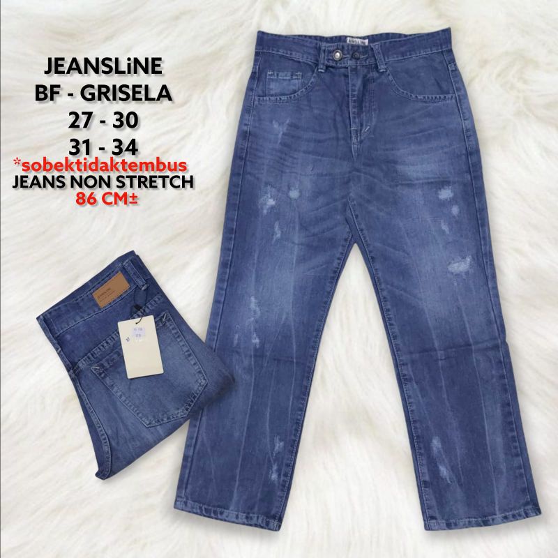 Quần JEANS Nữ Dài Mài Rách Size SZ 27-34