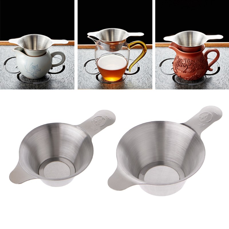 Dụng cụ lọc trà làm từ thép không gỉ sử dụng tiện lợi