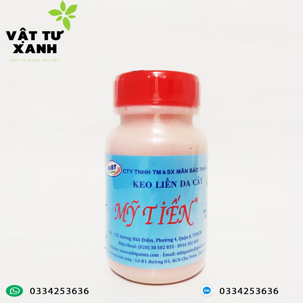 Keo liền da Mỹ Tiến hồng 100g