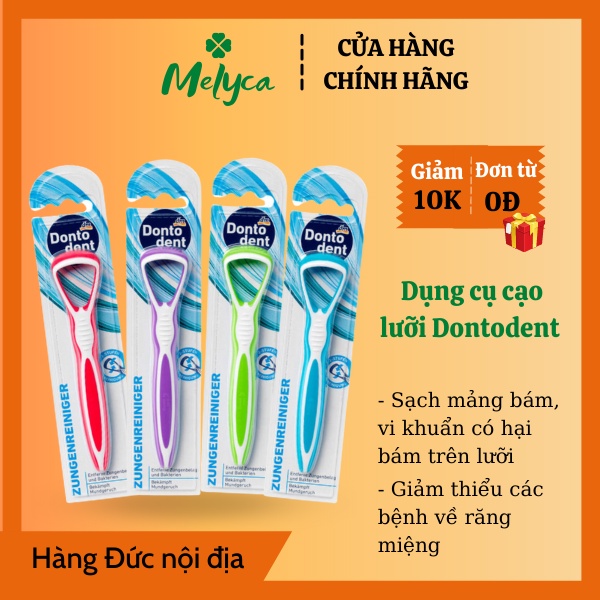 Cạo lưỡi, dụng cụ vệ sinh lưỡi Dontodent nội địa Đức vỉ 1 chiếc - Shop Melyca