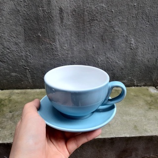 Bộ cốc đĩa cafe capuchino gốm sứ Bát Tràng