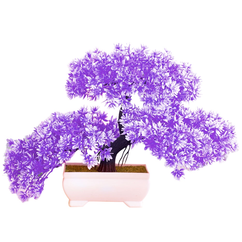 Chậu cây bonsai nhân tạo diy dùng trang trí bàn làm việc/ buổi tiệc/ nhà ở/ khách sạn