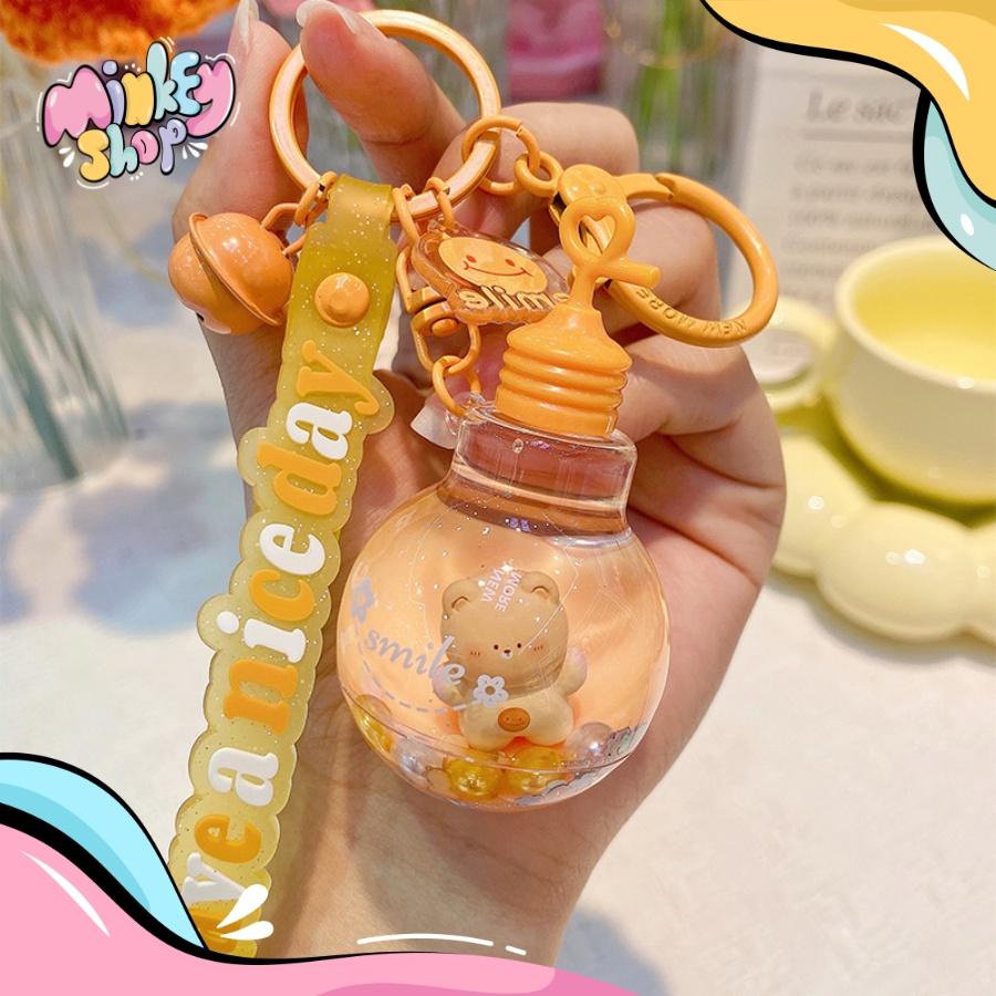 Móc Khoá Bóng Đèn Đáng Yêu Dễ Thương Nhiều Mẫu Cute Phụ Kiện Túi Xách, Balo, Oto, Cặp Xách 02MKBD -Minkey