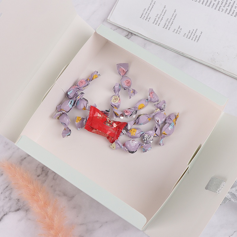 Hộp Giấy Kraft Đựng Quà Họa Tiết Kim Cương Sáng Tạo Diy