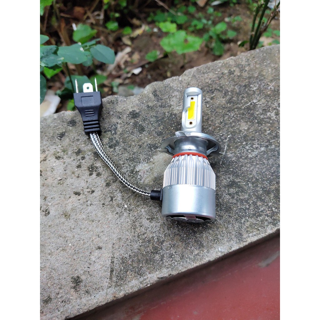 ĐÈN PHA LED C6 3 TIM LED H4 (GIÁ 1 BÓNG)