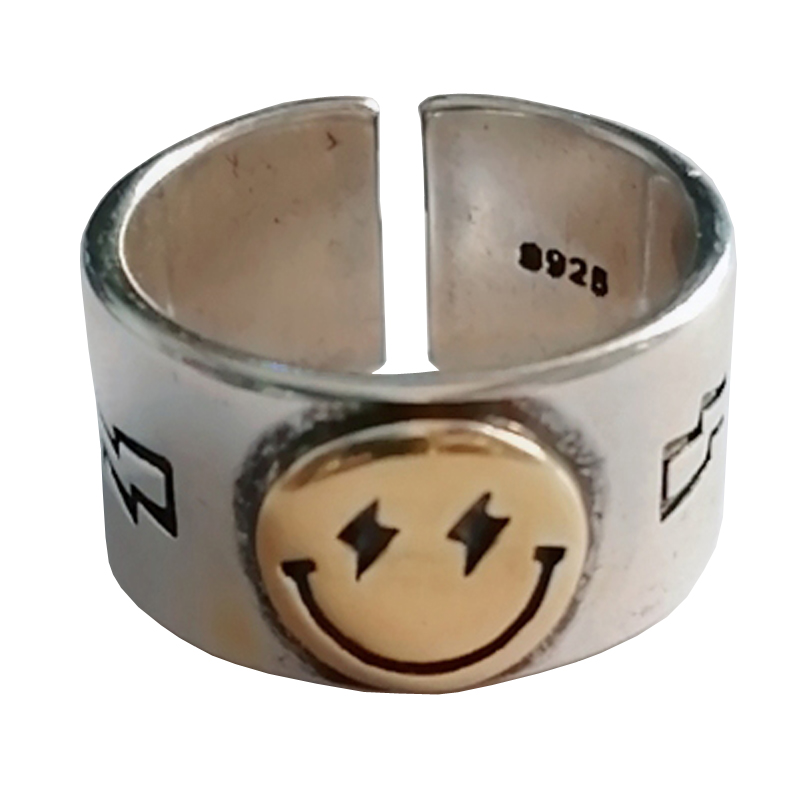 Nhẫn Đeo Tay Hình Mặt Cười Sáng Tạo Độc Đáo Hợp Thời Trang