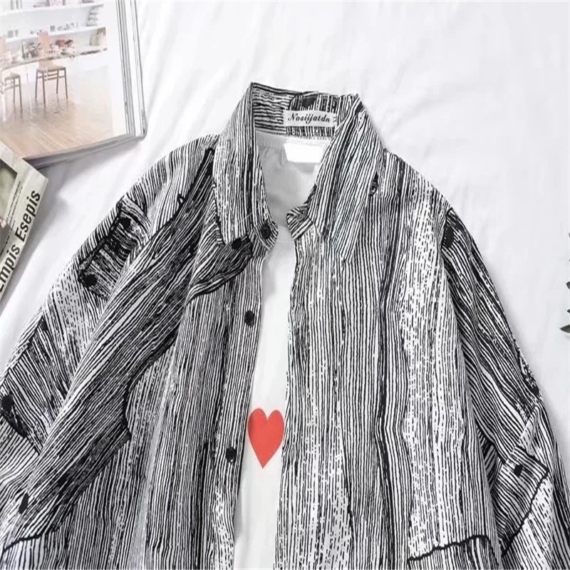 Áo Sơ Mi Tay Dài Thời Trang Hàn Quốc Dành Cho Nam Và Nữ Size M-3Xl