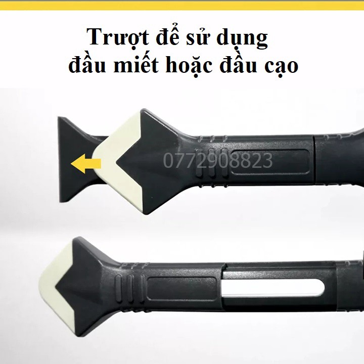 Bộ dụng cụ cạo tuốt miết chỉnh mạch keo silicon 3 trong 1