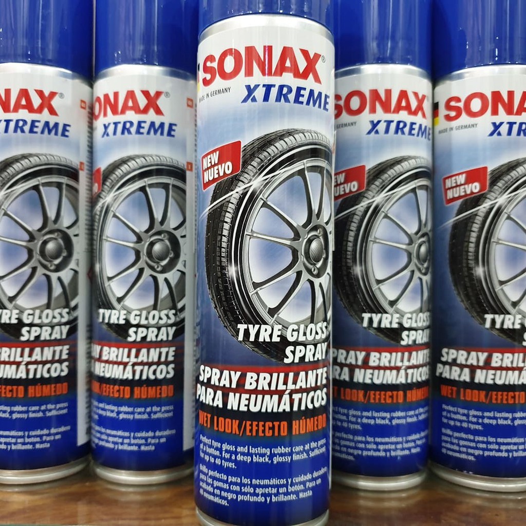 SONAX - Chai Xịt Làm Đen Và Bóng Lốp Dạng Ướt (Sonax Xtreme Tyre Gloss Spray 400ml)   [Hàng Đức Chính Hãng]