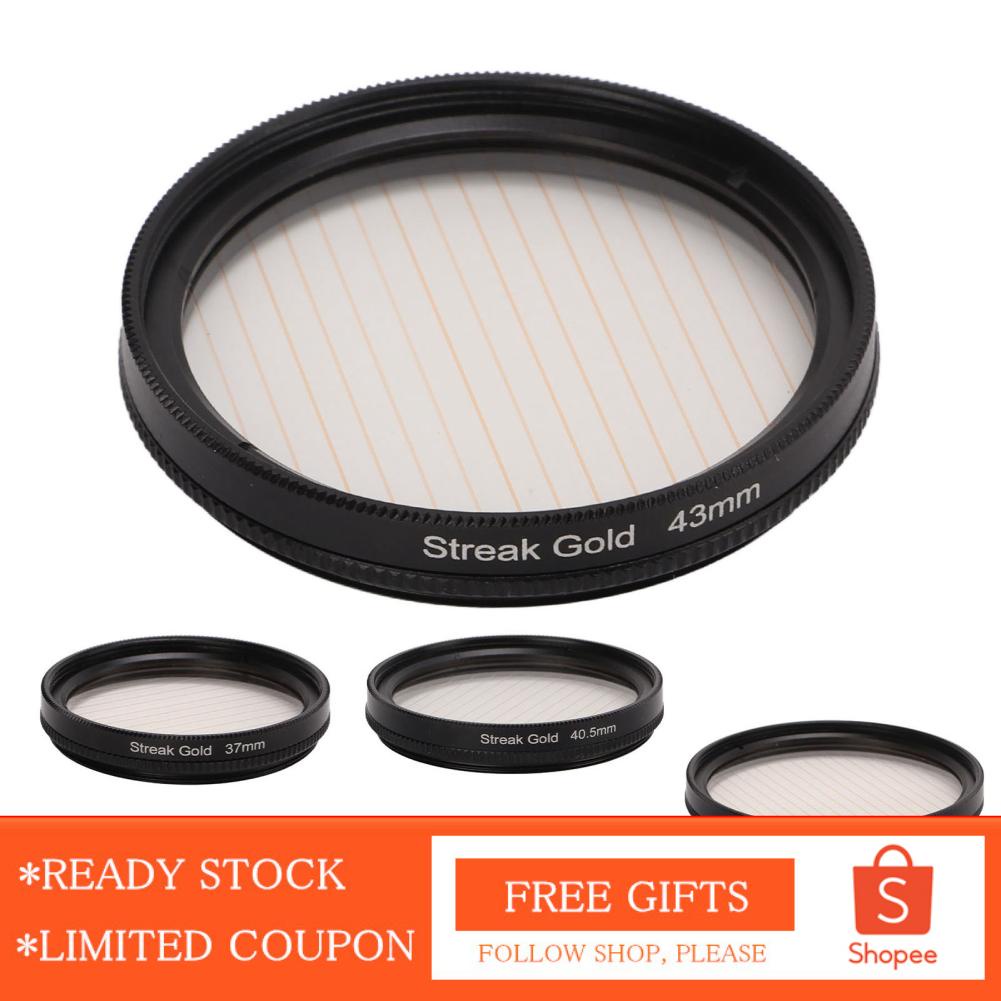 Kính Lọc Hiệu Ứng Streak Anamorphic Tự Nhiên Độ Nét Cao Chống Trầy Xước Màu Vàng Kim Phản Quang Thấp Cho Tv