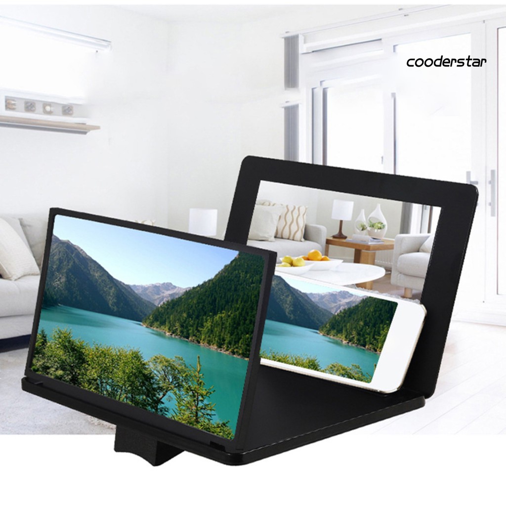 Thiết Bị Phóng To Màn Hình Điện Thoại 12 Inch Hd Kèm Gương Trang Điểm Cao Cấp