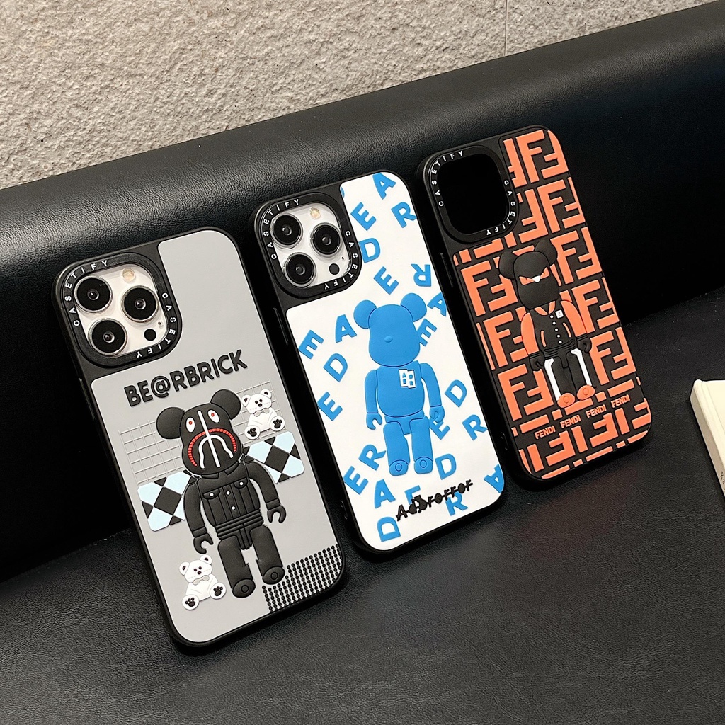 Sang Trọng Ốp Điện Thoại Silicon Hình Chú Gấu Cho iphone 13 Pro Max i13 13pro 11 Pro Max i11 X XR Xs Max 7 plus 8 plus 6 6s 6plus 6splus 12Pro 12 Pro Max