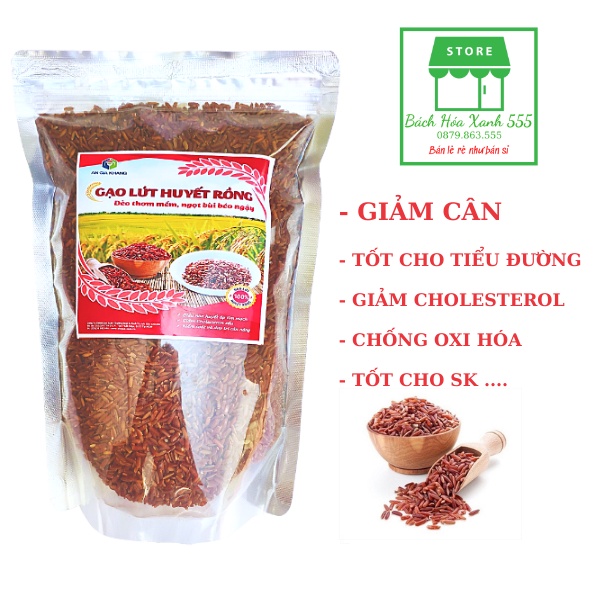 GẠO LỨT HUYẾT RỒNG, gạo lứt giảm cân, điều hòa huyết áp, giảm cholesteron rất tốt cho người  tiểu đường - 1kg