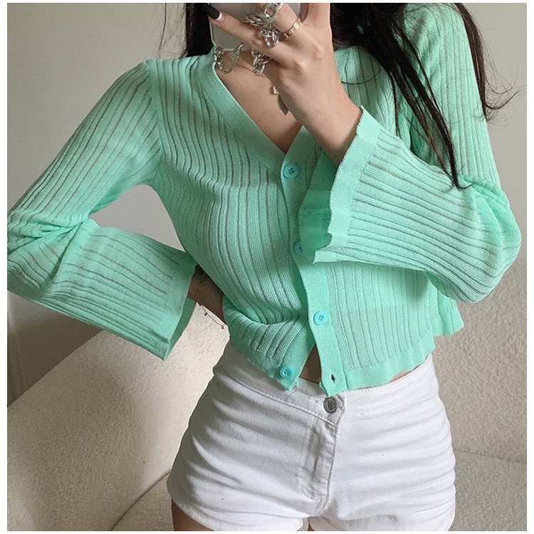 [ÁO CHOÀNG LEN] Áo Cadigan Nữ, Cardigan Croptop Chất Len Giấy Nhiều Màu | BigBuy360 - bigbuy360.vn
