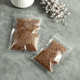 10 túi zip trong suốt 2 mặt