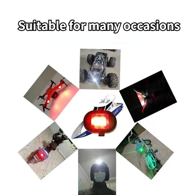 Đèn Nhấp Nháy Cảnh Báo Ban Đêm 7 Màu Sắc Gắn Xe Máy Bay Điều Khiển Từ Xa