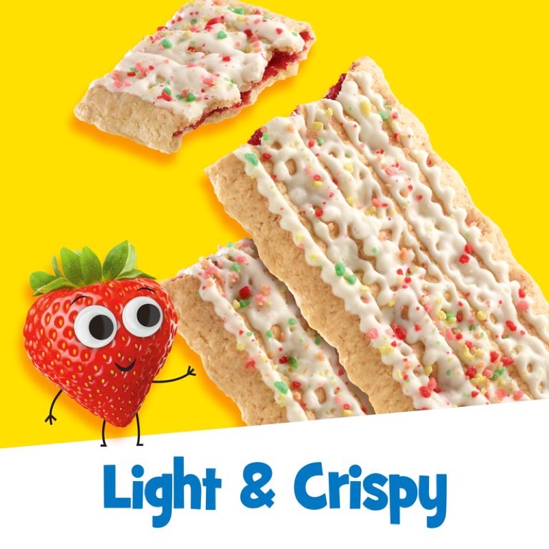 Bánh Pop.tarts Crisps nhân siro dâu - Mỹ