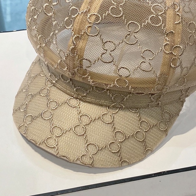 Nón beret phối lưới hình bát giác thoáng khí chống nắng dễ phối đồ phong cách Hàn Quốc thời trang mùa hè