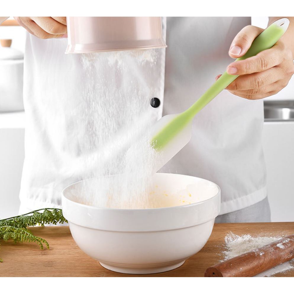 Spatula Màu Đục Lớn 27cm Nhiều Màu - Phới Trộn Silicon – Cây Vét Bột - Dụng Cụ Làm Bánh GB008S