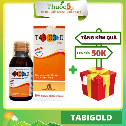 Siro Uống Tabigold Pro Giúp Trẻ Ăn Ngon, Hỗ Trợ Tăng Cường Sức Đề Kháng Hộp 100ml