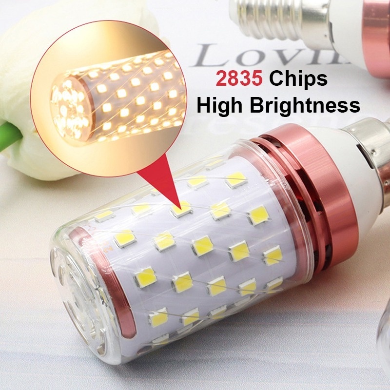 Bóng Đèn LED E14 E27 Hình Trái Bắp 3 Màu Tiết Kiệm Năng Lượng