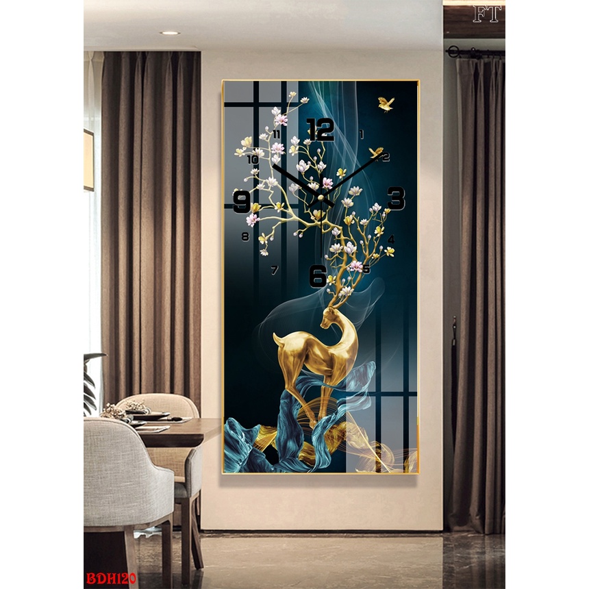Tranh Đồng Hồ Treo Tường Trang Trí Tráng Gương Cao Cấp SGP21322-09