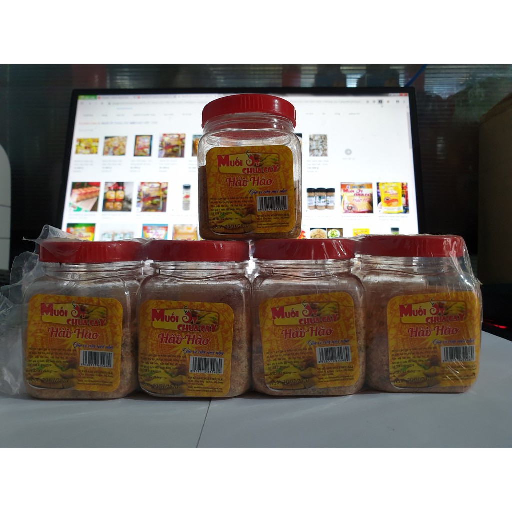 VỈ MUỐI ỚT CHUA CAY HẢI HẢO 10 HỘP *120G