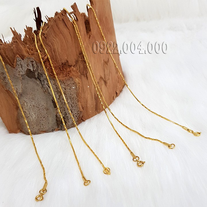 Dây chuyền nam, dây chuyền nữ xi vàng, dây chuyền mạ vàng DZ1182