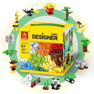 Bộ lego xếp hình Wange 625 miếng