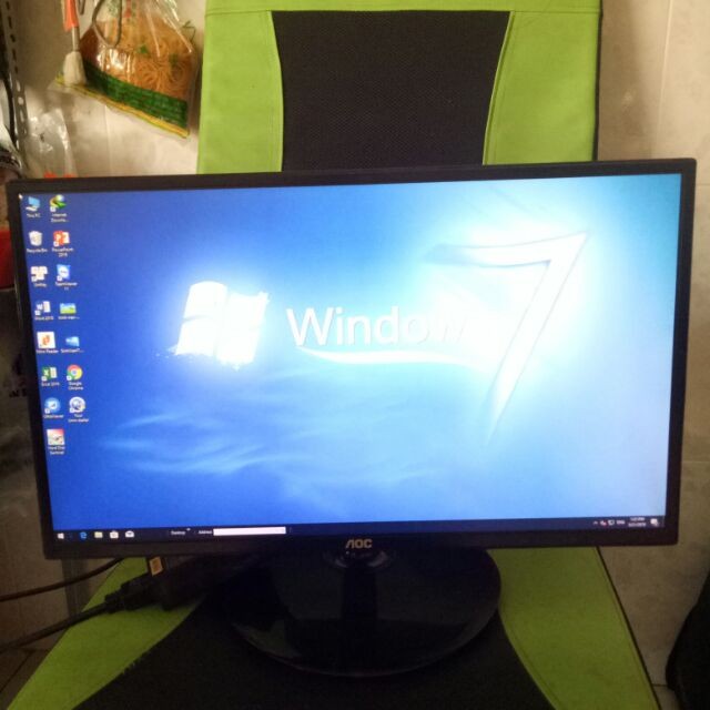 Màn hình AOC 22inch full viền chân đế đầy đủ bao đẹp