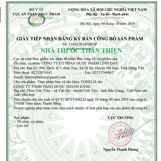 Viên uống Yoheld - Hỗ trợ chức năng giải độc gan, tăng cường chức năng gan (Hộp 3 vỉ x 10 viên)