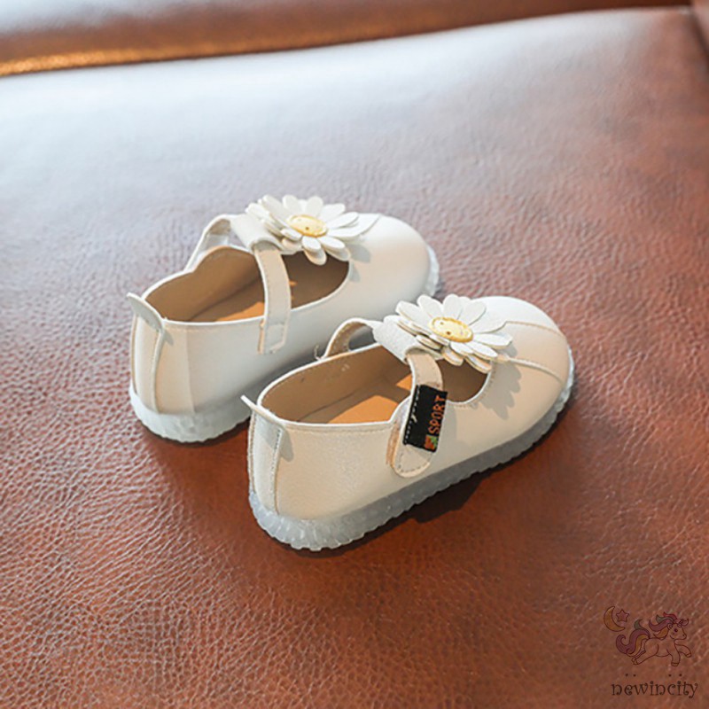 Giày Da Pu Chống Trượt Thời Trang Hàn Quốc Cho Bé Gái