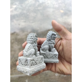 Tượng sư tử bonsai tiểu cảnh mini tiểu cảnh phong thủy