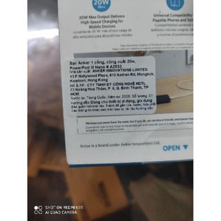 tên anker 20w