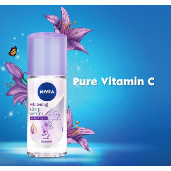 Lăn Ngăn Mùi Dưỡng Trắng Nivea Whitening Deep Serum Roll On 40ml