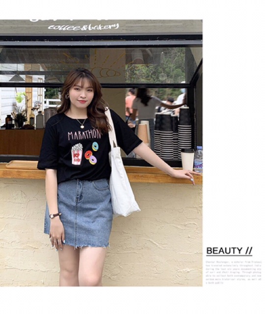 Quần Váy Jeans Giãn Size Đại Xanh Nhạt - Có Quần Trong - Lưng Cao/Co Giãn