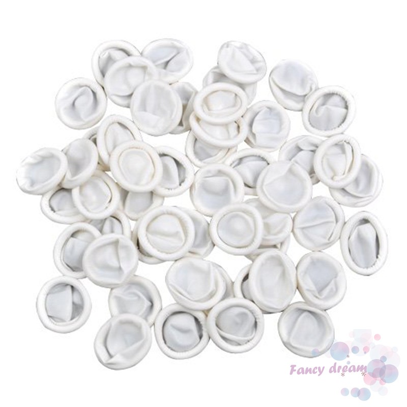 Set 100 bao bảo vệ đầu móng tay chất liệu bằng cao su