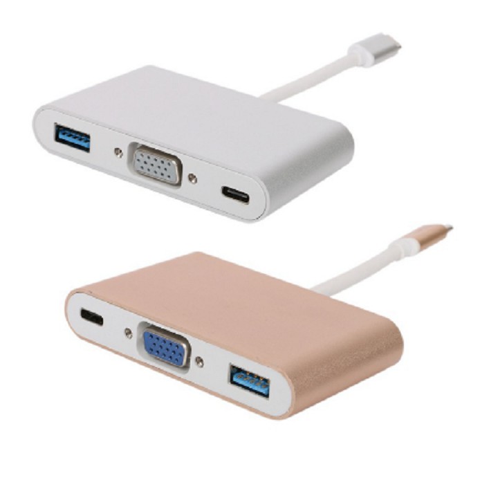 CÁP CHUYỂN TYPE-C SANG USB 3.0 VGA  TỪ MÁY TÍNH, ĐIỆN THOẠI, MÁY TÍNH BẢNG CÓ CỔNG USB-C RA HDTV, MÀN HÌNH MÁY CHIỀU