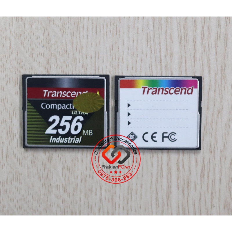 Thẻ nhớ CF Card Industrial công nghiệp Transcend 128mb 256mb 512mb 1gb 2gb 4gb cho CNC, PLC, cơ khí chính xác