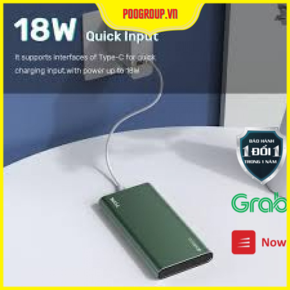 [Chính hãng,sạc nhanh 18w] Sạc dự phòng Out Type-C TOPK 10.000 mAh I1006P