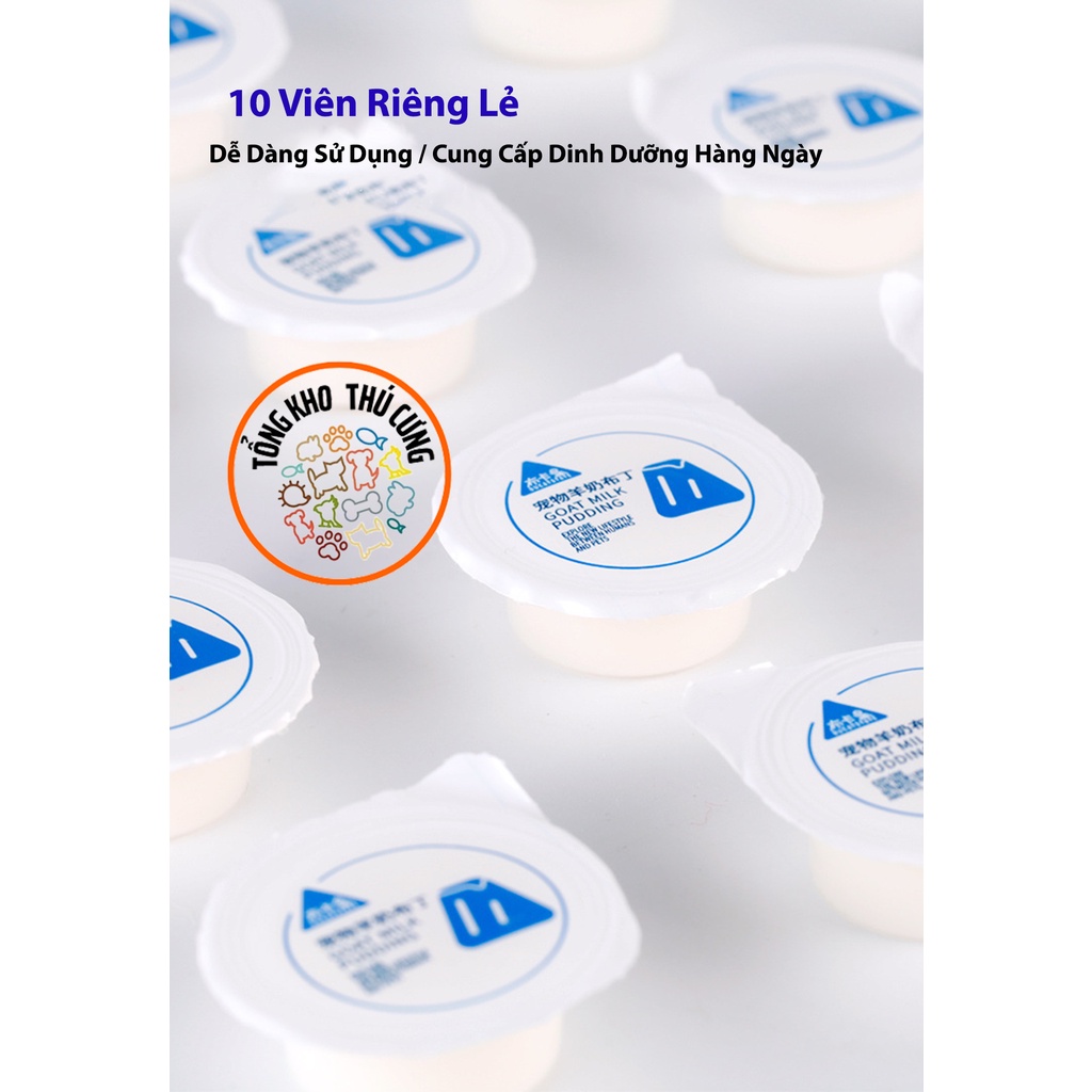 Pudding sữa dê Bucatstate cho chuột hamster, Hamster tạng to, Sóc, Nhím, vitamin protein sữa dê tăng cường hệ miễn dịch