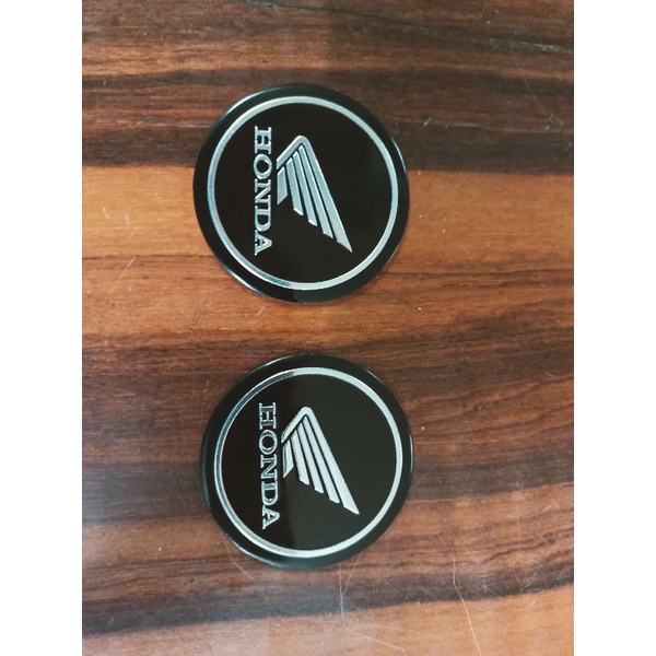 Bộ 2 lô gô tròn honda cứng 5cm hàng nhập Thái