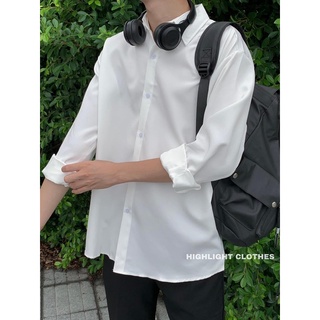 ÁO SƠ MI BASIC FORM RỘNG UNISEX NAM NỮ