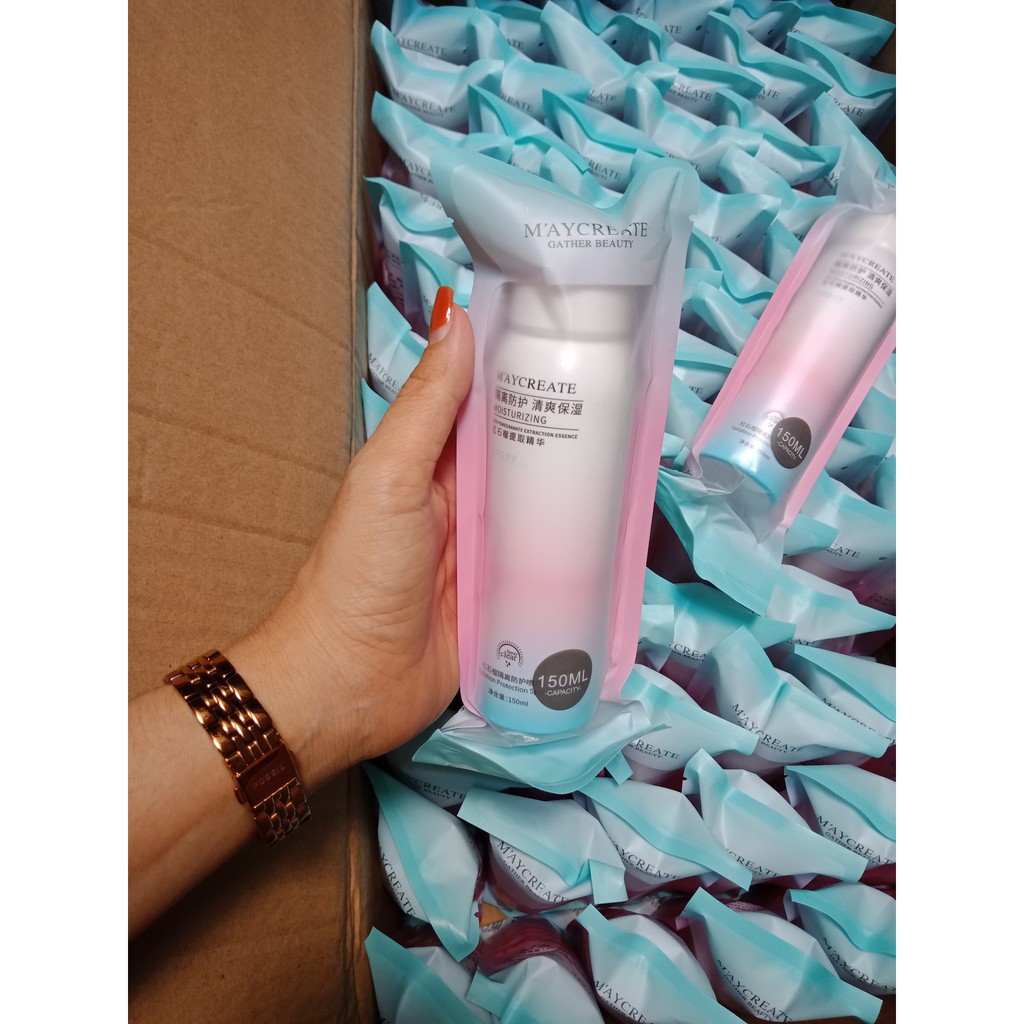 Xịt Chống Nắng Trắng Da MayCreata 150ml