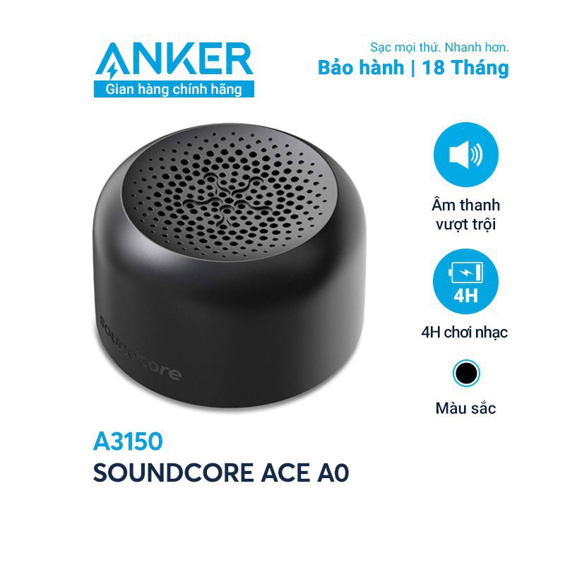 [Mã ELHACE giảm 4% đơn 300K] Loa bluetooth SoundCore Ace A0 2W by ANKER Hàng chính hãng - A3150