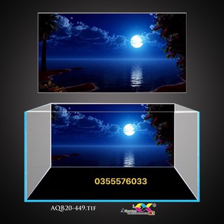 Tranh 3D dán hồ cá, bể thủy sinh siêu đẹp và nét, có keo sẵn trên bề mặt, nhận in với mọi kích thước theo yêu cầu